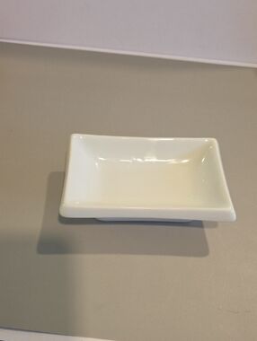 Pier 1 White Rectangular Ceramic Sushi/Trinket Dish